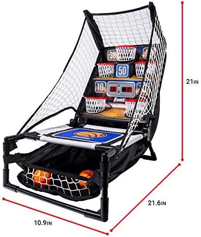 Franklin Sports Anywhere Basketball Arcade Game - Table Top Basketball Arcade Shootout- Indoor Electronic Basketball Game - Image 2