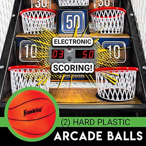 Franklin Sports Anywhere Basketball Arcade Game - Table Top Basketball Arcade Shootout- Indoor Electronic Basketball Game - Image 5